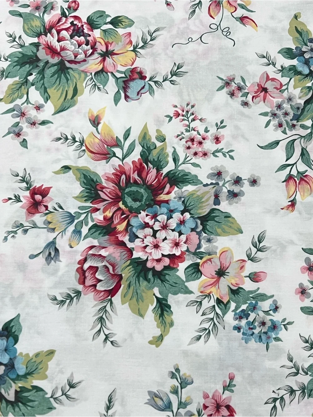 Vtg Cottagecore TWIN 2 Sheets Flat Fitted Ruffled Grandmillennial Shabby Cottage